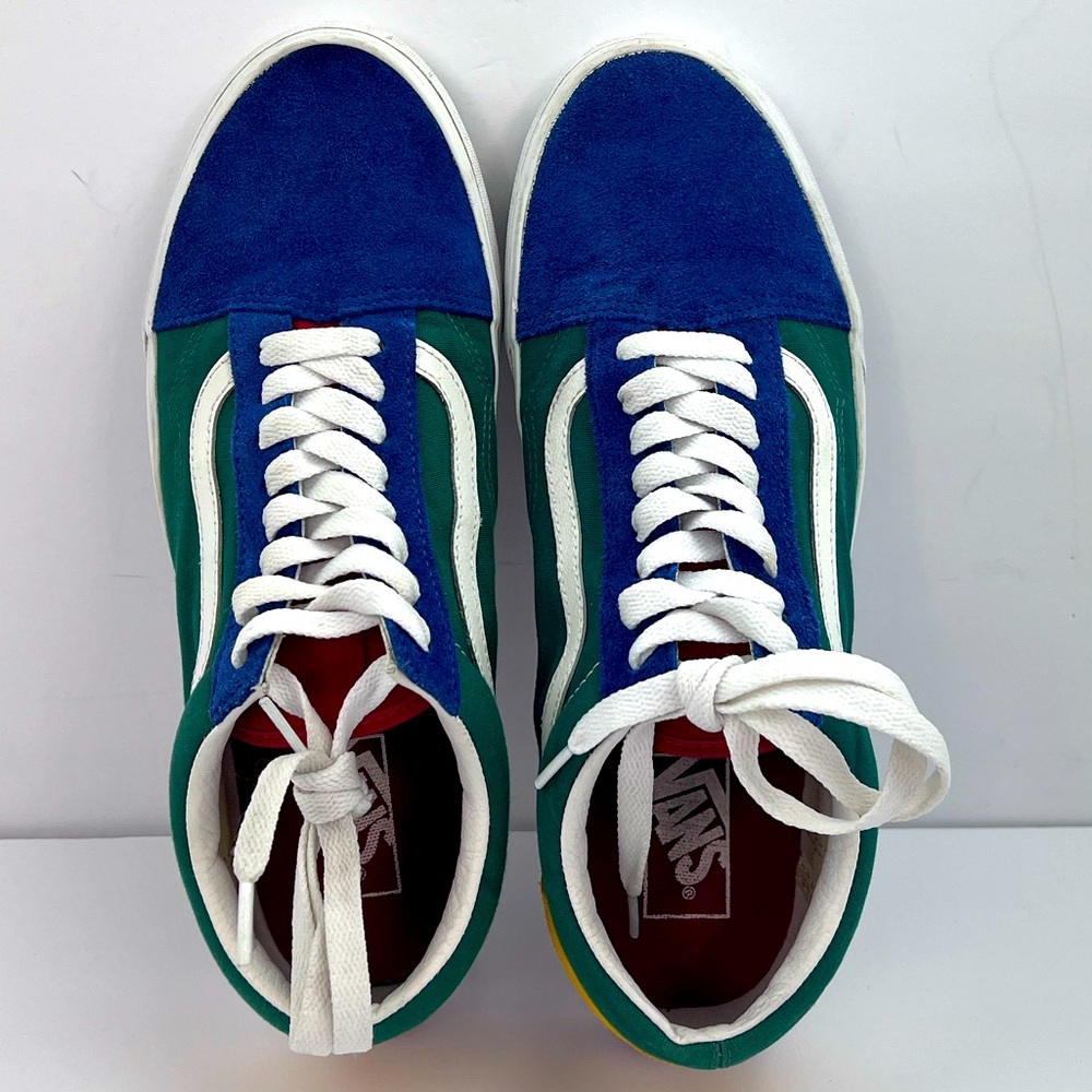 VANS OLD SKOOL LOW TOP YACHT CLUB COLOR BLOCK SHOES, MENS 10.5 WOMEN’S 12 - Picture 7 of 16